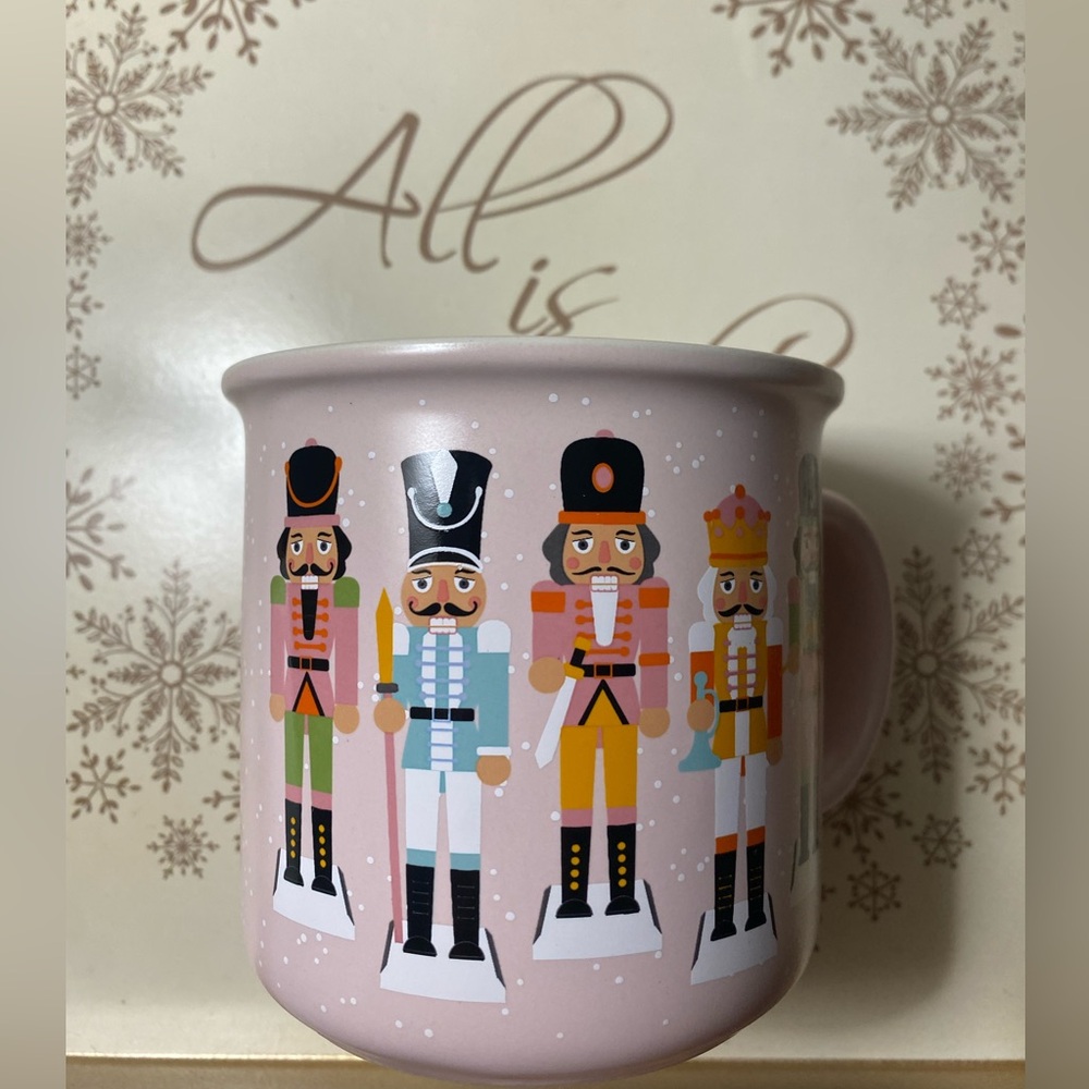 Nutcracker Pink Christmas Mug by Holly & Joy  new